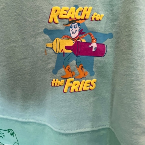 Disney Parks Pixar Toy Story “Chillin’ Grillin” Ducky & Bunny Mint Spirit Jersey - Picture 3 of 3